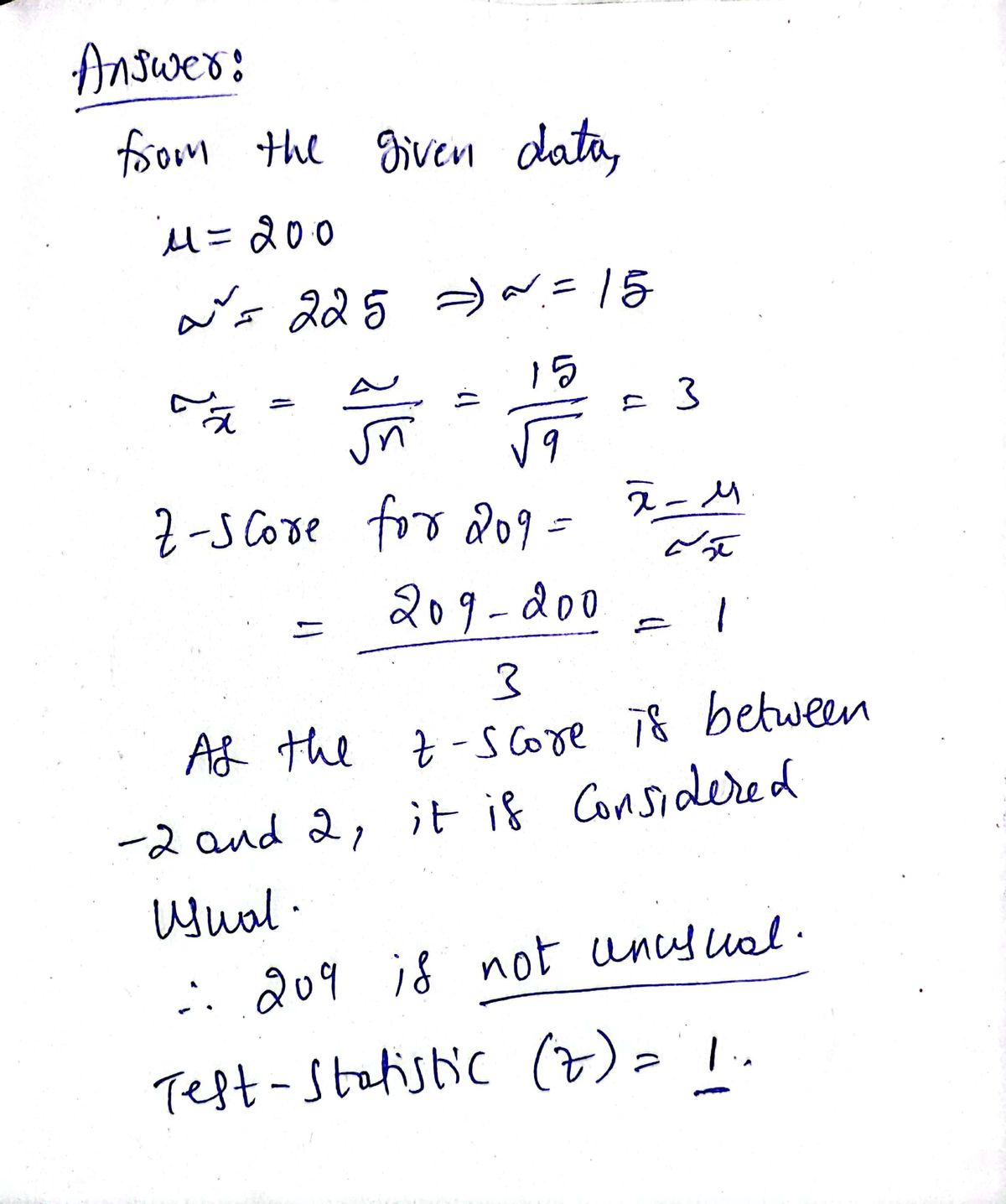 Statistics homework question answer, step 1, image 1